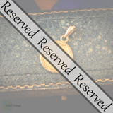 RESERVED Vintage Laurel  Design French Qu'Hier Que Demain 18ct Gold Ruby & Diamond Augis Pendant.