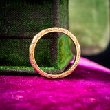 Vintage 9ct Gold Engraved Wedding Ring, Circa 1950s. Size N.5 / 7.