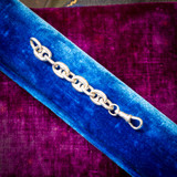 Antique Anchor Link Sterling Silver Chain Extender, 7.5 cm / 3 inches.