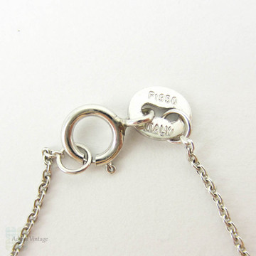 Platinum Trace Chain for Pendant, 40.5 cm / 16 inches, 1.85 grams.