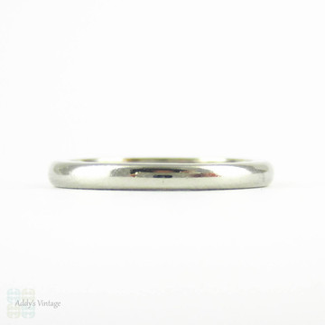 RESERVED. Vintage Baguette Diamond Wedding Ring,  Three Stone 14 Carat White Gold Ring with Straight Cut Baguette Diamonds.