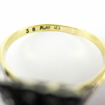 Art Deco Sapphire & Diamond Engagement Ring, Square Blue Sapphire with Milgain Detail Diamond Halo. Circa 1920s, 18ct Platinum.