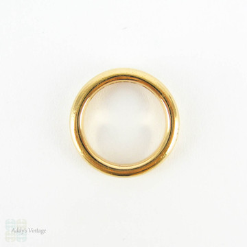 Antique 22 Carat Gold Wedding Ring. Heavy 8.4 Gram Court / Comfort Fit Wedding Band, Hallmarked 1850s. Size J.5 / 5.1.