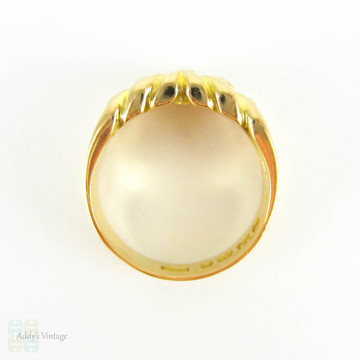 Antique Victorian Keeper Ring, 18ct Yellow Gold  Women's Band. Heavy Substantial Ring with Clear Hallmarks, Circa 1890s.