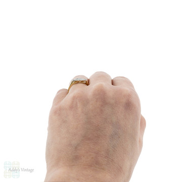 Art Deco Diamond Engagement Ring, Tapered Design Panel Ring. 18ct & Platinum.