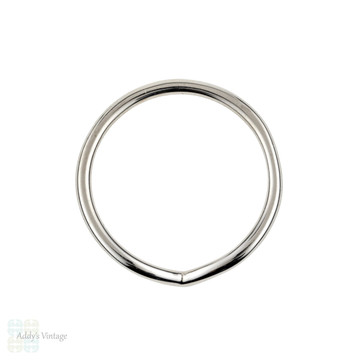 Handmade Wishbone 18ct Gold Wedding Ring, Recycled 18k Rose, Yellow or White Gold 1.5mm Chevron Band.