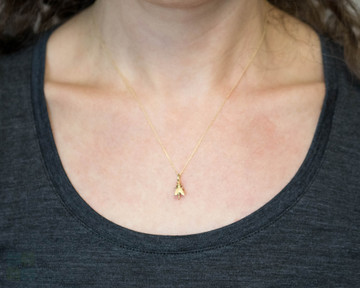 Antique 15ct 15k Gold Fly Charm, Miniature Bug Conversion Pendant.