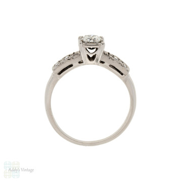 Vintage Jabel Wedding Set, Matching 18k Engagement Ring & Wedding Band.