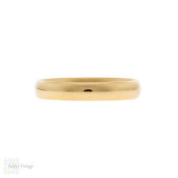 Vintage Tiffany & Co 18k 18ct Yellow Gold Wedding Ring, Size N / 6.75.