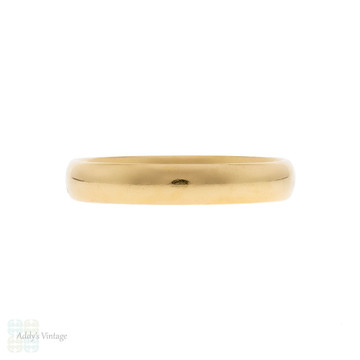 Vintage Tiffany & Co 18k 18ct Yellow Gold Wedding Ring, Size N / 6.75.