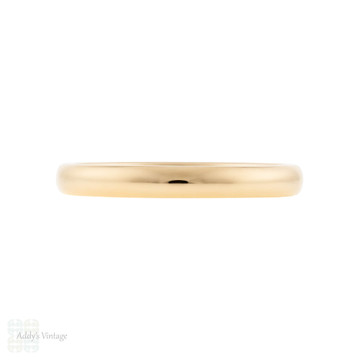 Classic Vintage 14k Yellow Gold Wedding Band by ArtCarved, Size U.5 / 10.25.