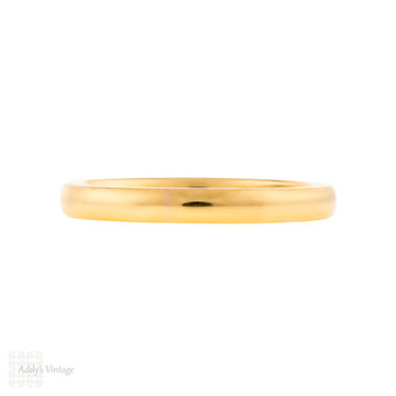 Classic 1950s Vintage 22ct Gold Wedding Ring, Size M / 6.25.