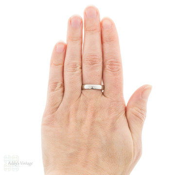 Palladium Men's Wedding Ring, 4.5 mm Wide Band Size V / 10.5.