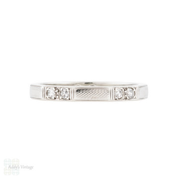 Vintage Diamond Full Hoop Eternity 18ct Ring, Size L / 5.75.