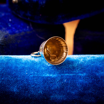 Vintage 9ct Gold Bell Charm, Mid Century Pendant.