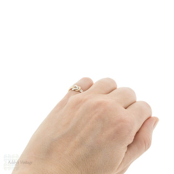 Vintage James Avery Sterling Silver & 14k Gold Love Knot Ring.