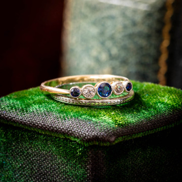 Art Deco Wreath Engraved 18ct Gold Wedding Ring, Size L / 5.75.
