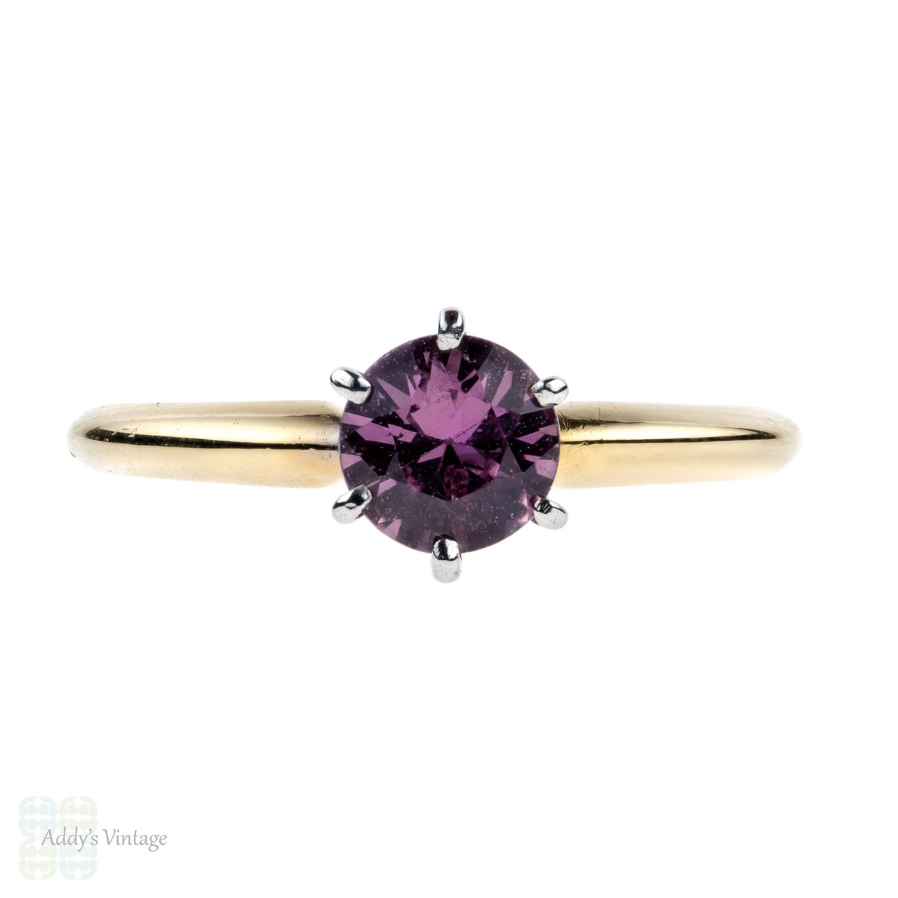 Ring: Pink Sapphire Large Round 14kt Gold