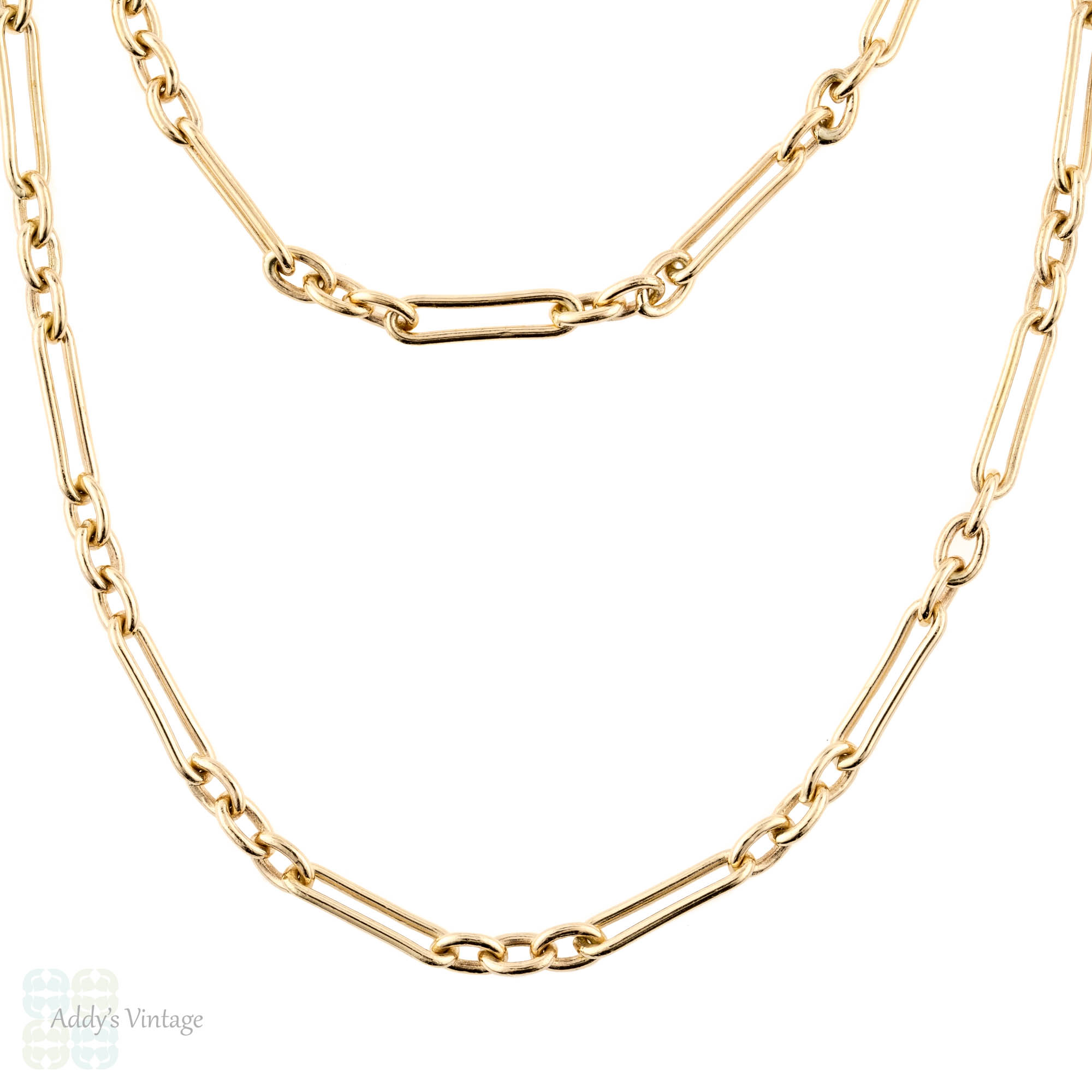 Vintage 9ct Gold Chain, Oval Shape 