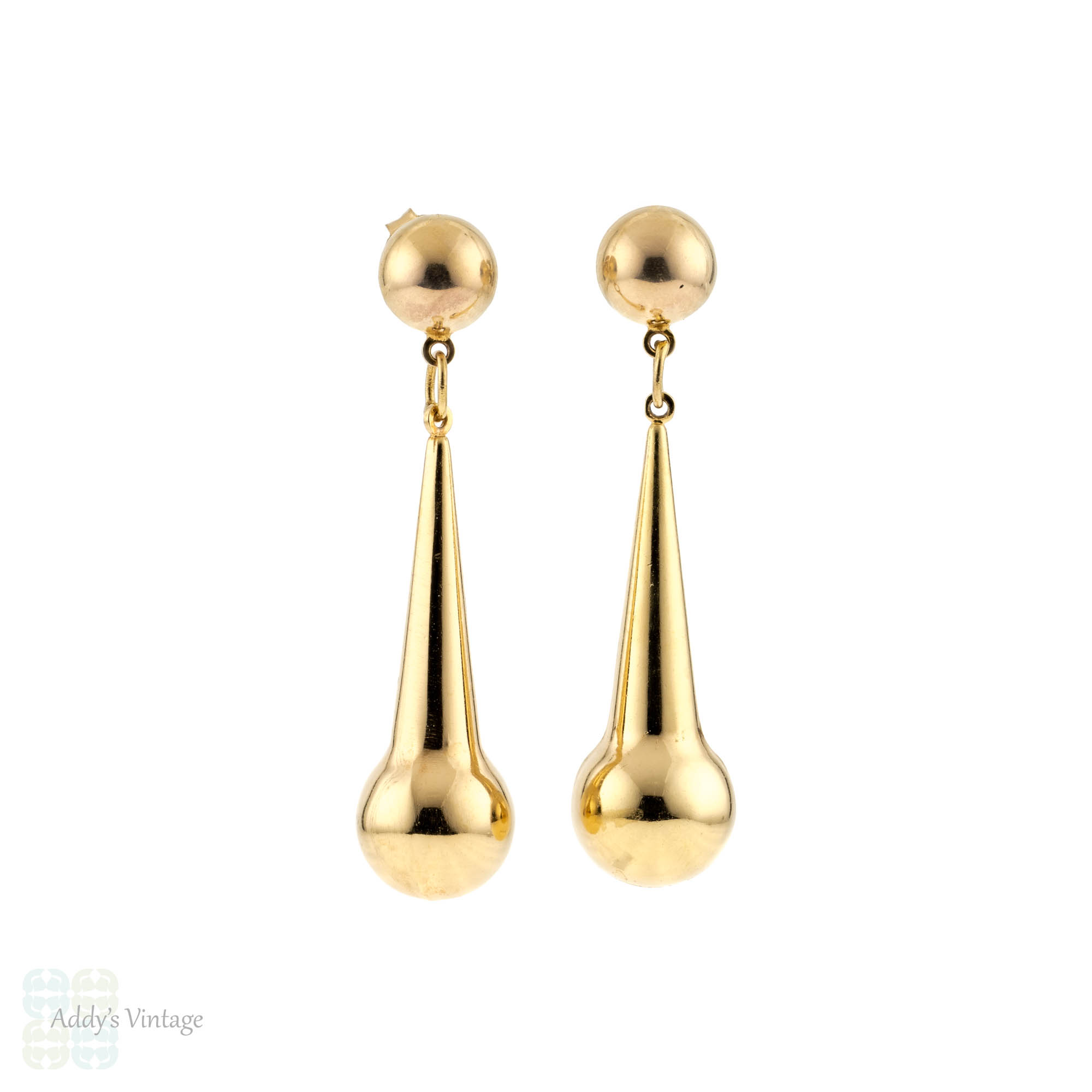 9ct Rose Gold Teardrop Earrings  Jeeba Jewellery