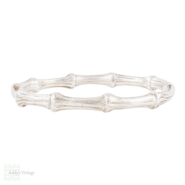 Vintage Sterling Silver Tiffany & Co Bamboo Bangle Bracelet