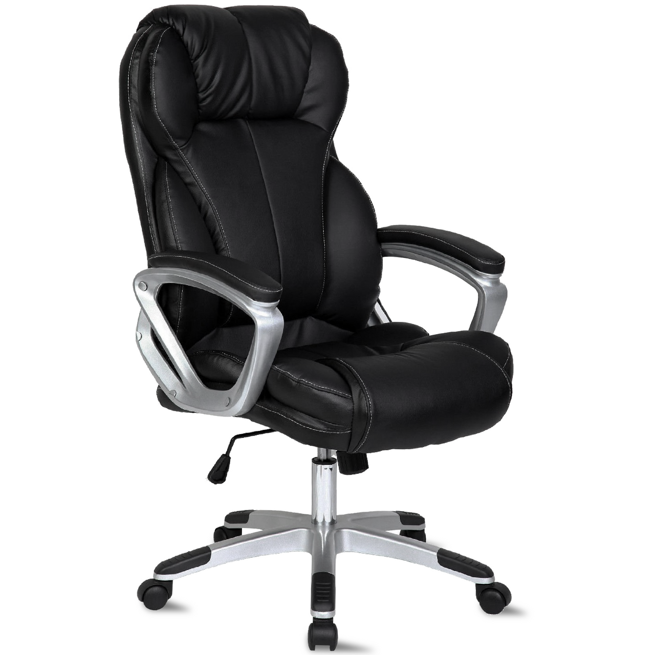 Ergonomic Office Chair with Lumbar Support, Adjustable Executive Desk  Armchair with Tall Back Mesh & Headrest - 2xhome - Modern and Contemporary  Furniture