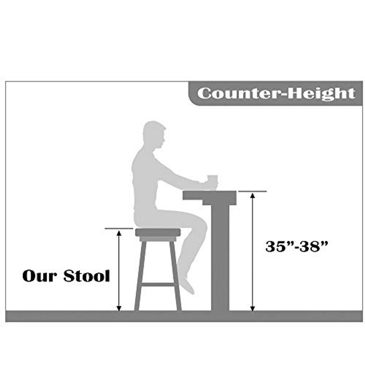 Set of 2, Victoria Style Bar Stools Counter Stools- 25