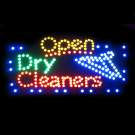 Open sign (Dry Cleaners)
