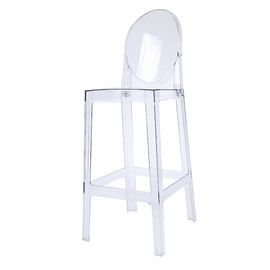 Victoria Style Ghost Bar Stool Counter Stool - CLEAR Stool - 30" Seat Height  Main