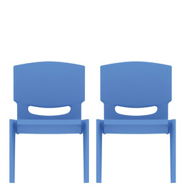 Set of 2, 10" Seat Height Plastic Kids Side Chairs