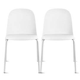 Set Of 2 Armless Plastic Dining Chair Metal Legs Set Of 2 Armless Plastic Dining Chair Metal Legs