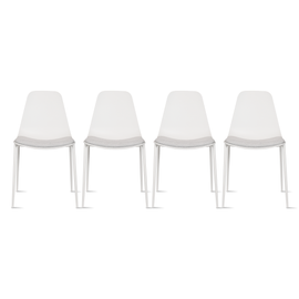 Copy of Set of 4 Modern Plastic Dining Armless Chairs Molded Round Seat Metal Legs Copy of Set of 4 Modern Plastic Dining Armless Chairs Molded Round Seat Metal Legs