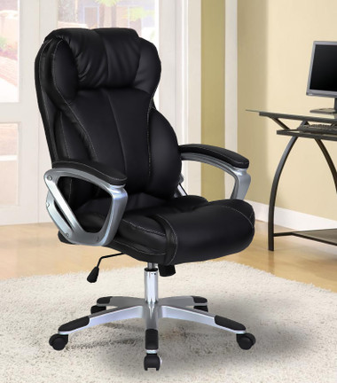 Ergonomic Office Chair with Lumbar Support, Adjustable Executive Desk  Armchair with Tall Back Mesh & Headrest - 2xhome - Modern and Contemporary  Furniture