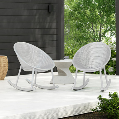 Set of Mid-Century Modern Plastic Lounge Chair Plastic Legs with