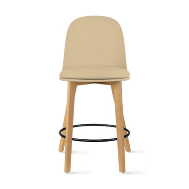2xhome - 25" Seat Height Chair Style Molded Plastic Modern Counter Stools with Backs and Cushion Armless Natural Legs Wood Eiffel Legs Dowel-Leg  2xhome - 25" Seat Height Chair Style Molded Plastic Modern Counter Stools with Backs and Cushion Armless Natural Legs Wood Eiffel Legs Dowel-Leg