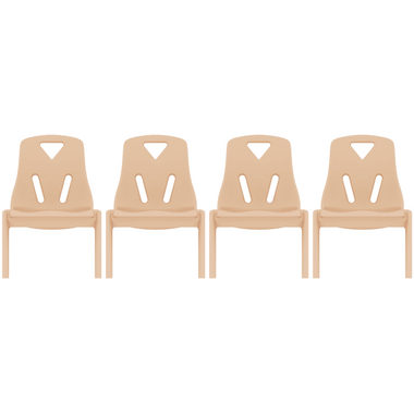 Set of 4 Modern Stackable Plastic Kids Chair 10" or 11.5" seat Height