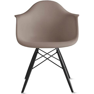 EIFFEL Black Wood Legs Dining Arm Chair