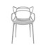 Set of 4, Master Style Plastic Dining Arm Chair For Indoor or Outdoor