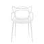 Set of 4, Master Style Plastic Dining Arm Chair For Indoor or Outdoor