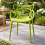 Set of 4, Master Style Plastic Dining Arm Chair For Indoor or Outdoor