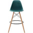 EIFFEL Natural Wood Bar Stool - 28" Seat Height