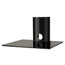 Single Black Shelf High Gloss Black Wall mounted