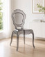 Set of 4, Transparent Armless Plastic Dining Chair