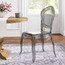 Set of 4, Transparent Armless Plastic Dining Chair
