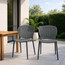 Set of 4 Modern Pool Patio Chairs, Plastic Armless Dining Side Chairs For Indoor or Outdoor Use