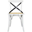 Solid Wood Cross Back Armless Dining Chairs