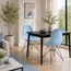 Plastic Armless Eiffel Black Wire Base Side Chair