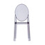 Modern Plastic Transparent Victorian Style Side Armless Chair