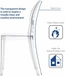 Set of 6, Victorian Style Transparent Armless Side Chair