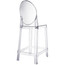 Victoria Style Ghost Bar Stool Counter Stool - CLEAR Stool - 25" Seat Height